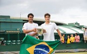 Orlandinho e Zormann vencem nas duplas juvenis e quebram escrita de 48 anos para o Brasil em Wimbledon