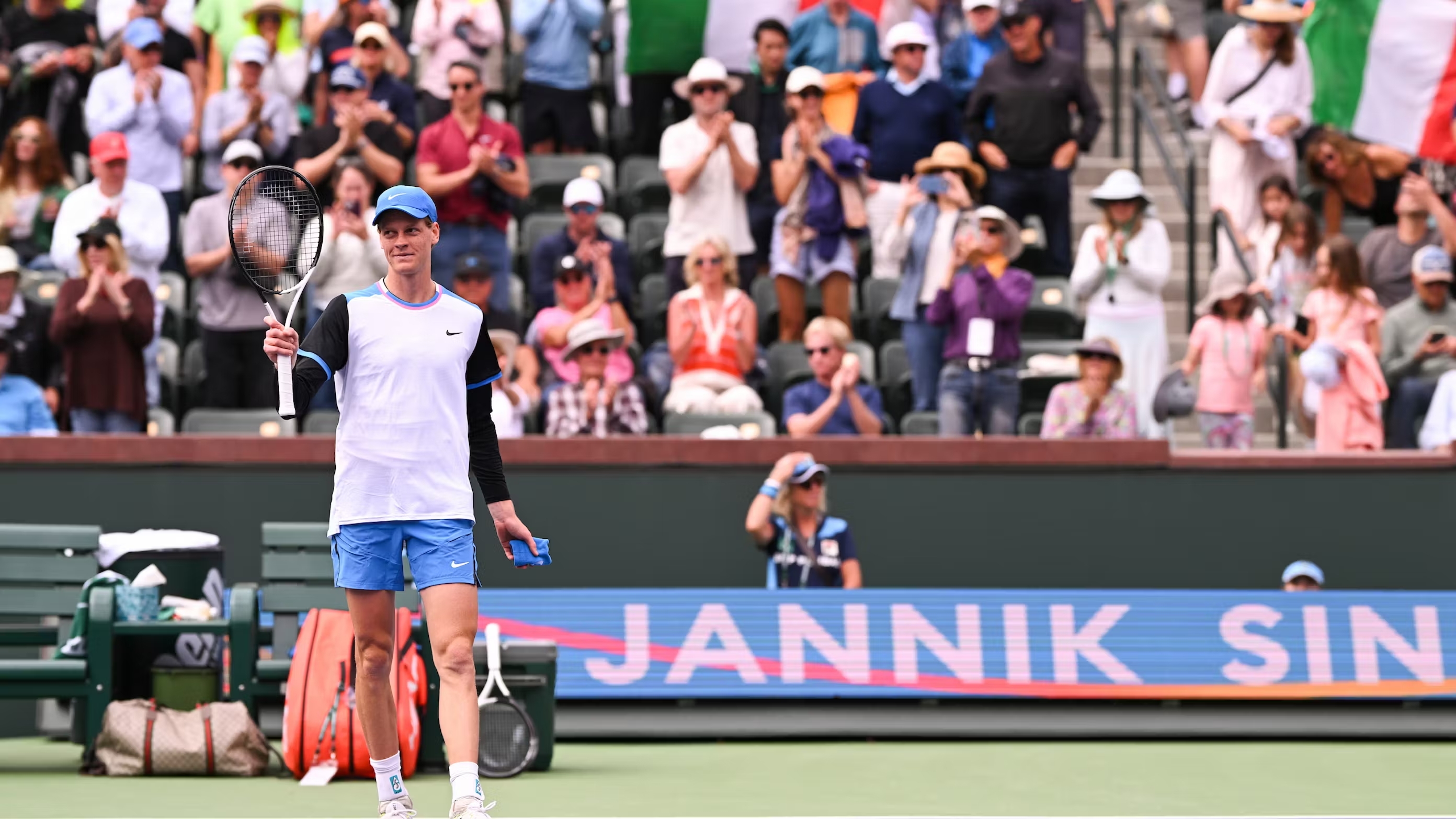 Sinner testou positivo duas vezes em março de 2024, época de Indian Wells | Foto: BNP Paribas Open