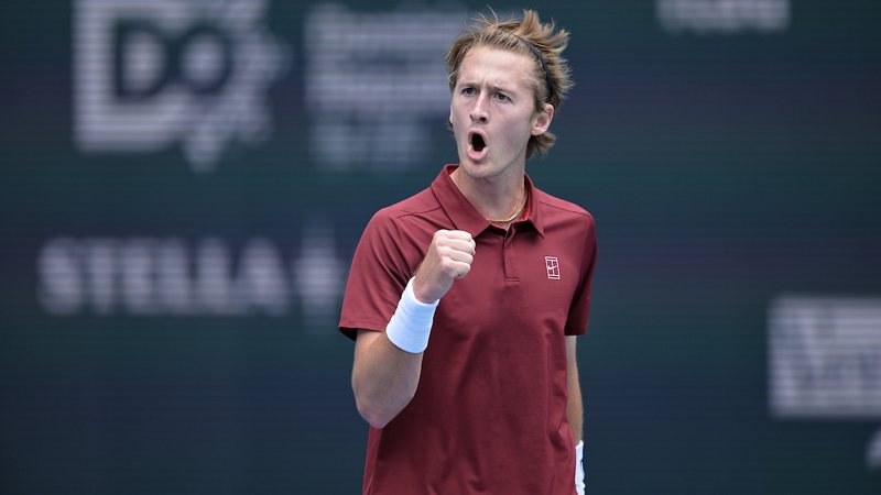 Sebastian Korda durante disputa Miami Open 2025 - Peter Staples/ATP Tour