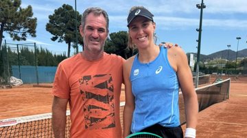 Carlos Martinez Comet e Bia Haddad Maia