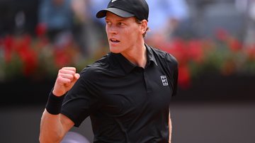Sinner em ação no Masters 1000 de Roma