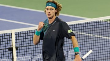 Rublev em disputa do Aberto de Dubai