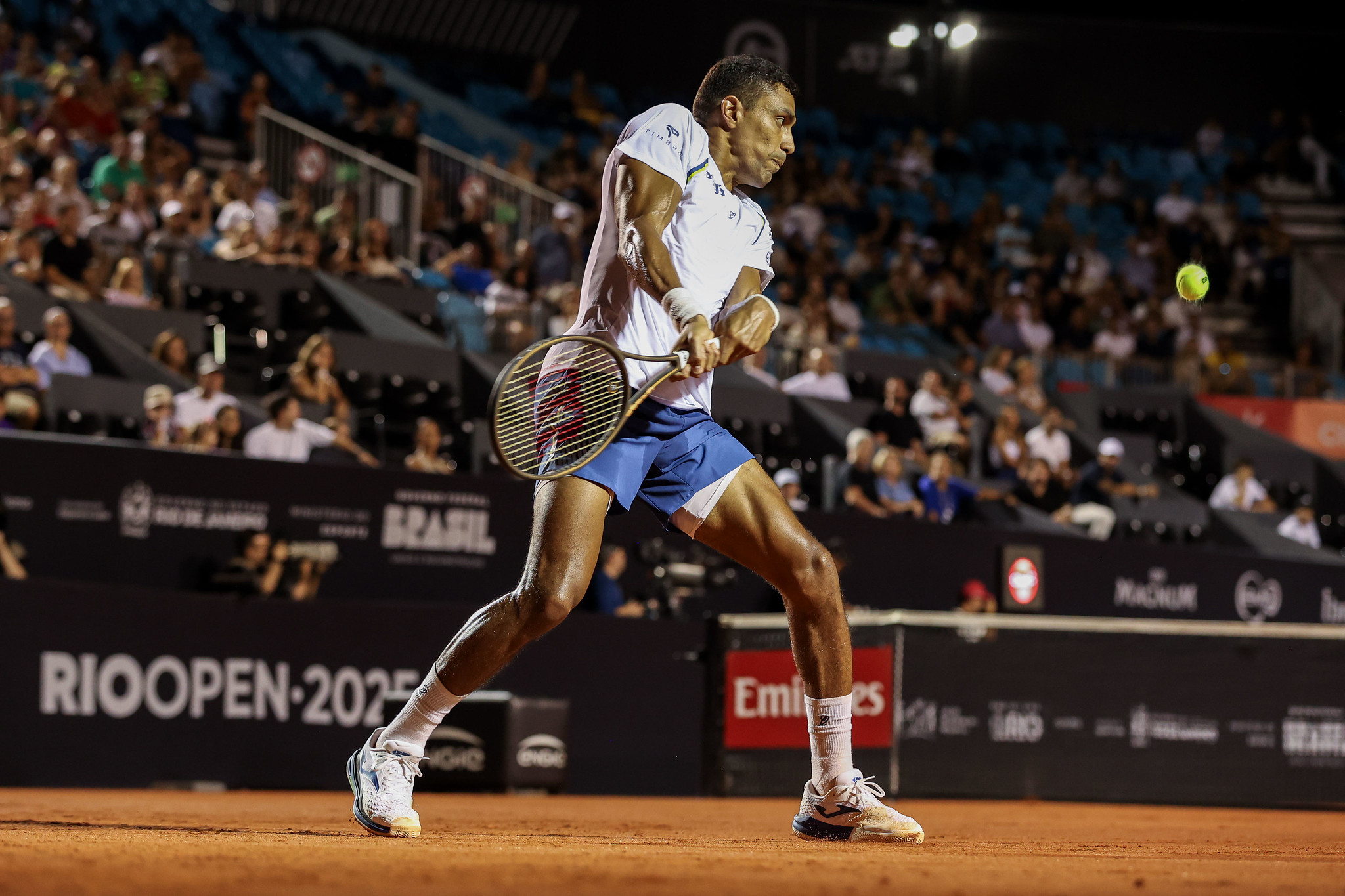 Thiago Monteiro foi o único brasileiro a sobreviver na primeira rodada do Rio Open | Foto: Divulgação/Fotojump