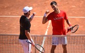 Vídeo: Treino insano de Djokovic e Murray em Roma