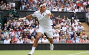 Federer perde set, mas supera Harris na estreia em Wimbledon