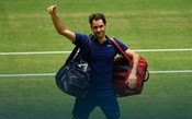 Em vitória tranquila, Federer acerta lindo backhand por fora da rede