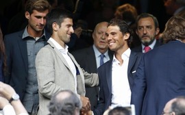Djokovic, Nadal e Kyrgios assistem a semifinal da Liga dos Campeões