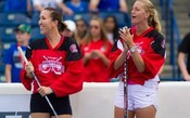 Tenistas da WTA participam de desafio de hóquei em Toronto